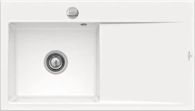 Villeroy & Boch Subway Style 50 Einbau Becken links mit Ablauffernbedienung snow white