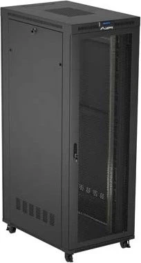 Lanberg 19" Rackschrank 47HE, freistehend, V2, Gitternetztür, IP20, RAL 9004, 1200mm tief
