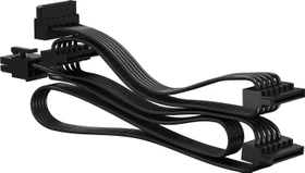 Fractal Design Flat UltraFlex SATA x4 modular cable, 4x SATA Stecker, 40+15+15+15cm (FD-A-PSC1-003)