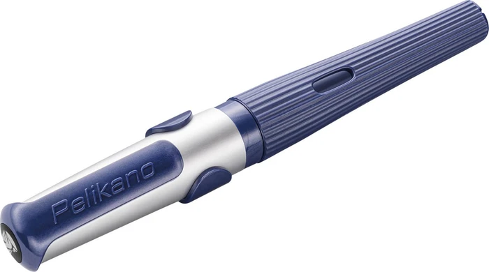 Pelikan Pelikano structure blau, rechte Hand, mittel, Faltschachtel
