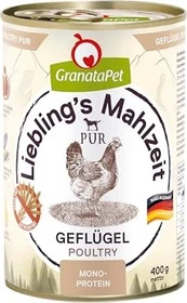 GranataPet Liebling's Mahlzeit Geflügel PUR, 2.40kg (6x 400g)