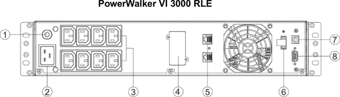BlueWalker PowerWalker VI 3000 RLE, 3000VA, USB/seriell