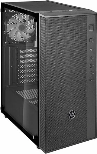 SilverStone Fara R1 Rainbow, schwarz, Glasfenster