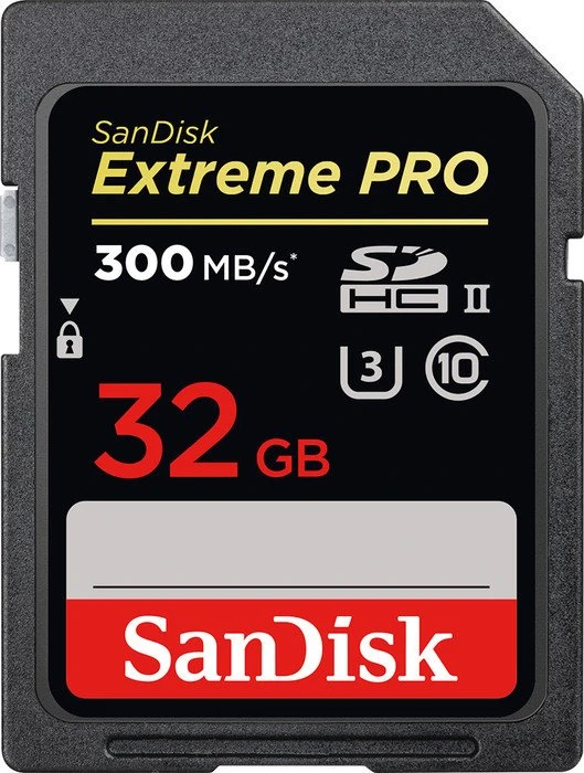SanDisk Extreme PRO R300/W260 32GB, UHS-II U3, Class 10