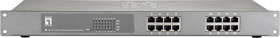 LevelOne FEP Rackmount Switch, 16x RJ-45, 112W PoE+ (FEP-1612W120)