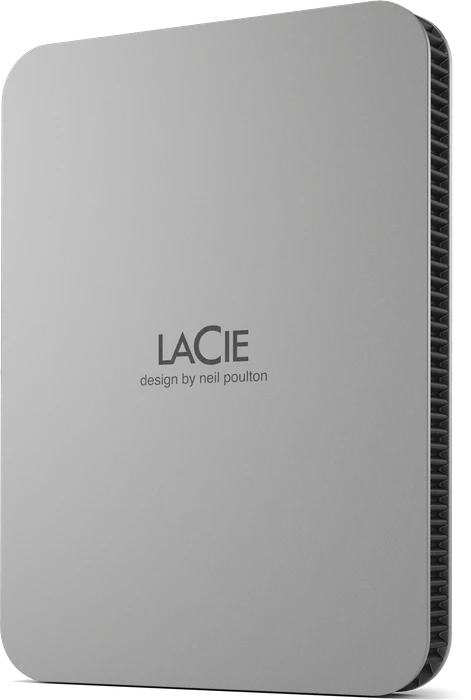 LaCie Mobile Drive V2, Moon Silver, 2TB, USB-C 3.0