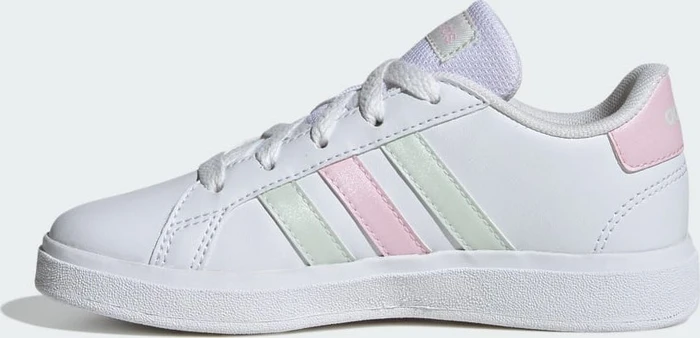 adidas Grand Court Lifestyle Tennis Lace-Up cloud white/crystal jade/clear pink (Junior)