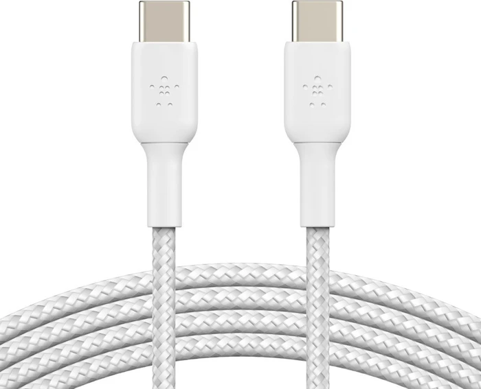 Belkin BoostCharge Braided USB-C to USB-C 1.0m weiß