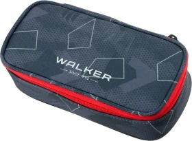 Schneiders Walker Wizzard School Pencil Box small Schlampermäppchen grey polygon