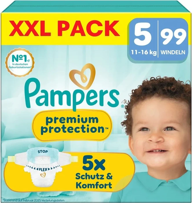 Pampers Premium Protection Gr.5 Einwegwindel, 11-16kg, 99 Stück