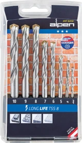 Alpen Long Life TSS 8 Betonbohrer-Sortiment inkl. Werkzeugbox, 8-tlg.