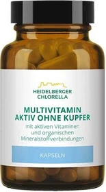Heidelberger Chlorella Multivitamin aktiv ohne Kupfer Kapseln, 60 Stück