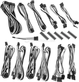 BitFenix Alchemy 2.0 BQT-DPP-Series Kabel Kit für Netzteile, schwarz/weiß (BFX-ALC-BQTKW-RP)