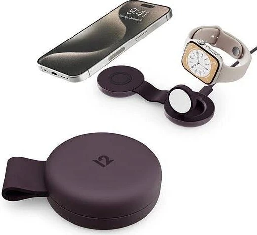 Twelve South ButterFly SE 2-in-1 Qi2 Charger pflaume