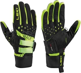 Leki HRC Race Shark Skihandschuhe schwarz/gelb