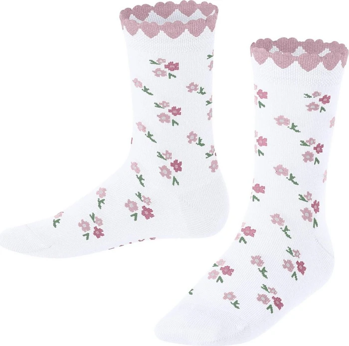 Falke Ditsy Flowers Socken weiß (Junior)
