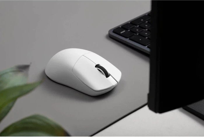 Keychron Lemokey G1 8K Wireless Mouse weiß, USB/Bluetooth