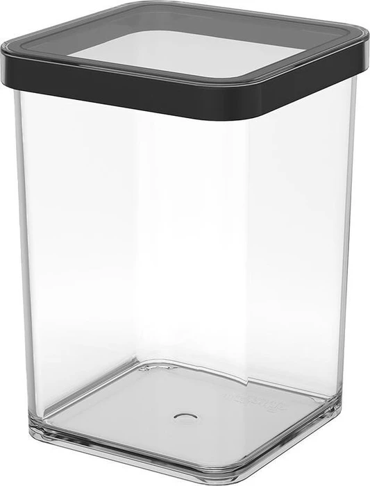 Rotho Premium Loft quadratisch Aufbewahrungsbehälter 1l schwarz