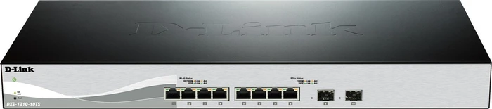 D-Link DXS-1210 Rackmount 10G Smart Switch, 8x RJ-45, 2x SFP+