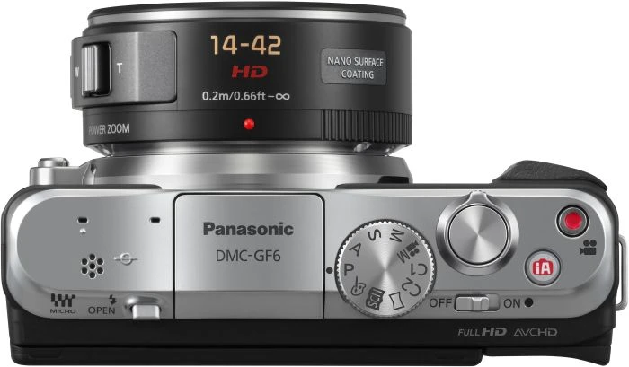 Panasonic Lumix DMC-GF6 schwarz mit Objektiv Lumix G X Vario PZ 14-42mm 3.5-5.6 ASPH OIS