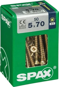 Spax YELLOX A2L 4CUT PZ2 Universalschraube, 5x70mm, 50 Stück