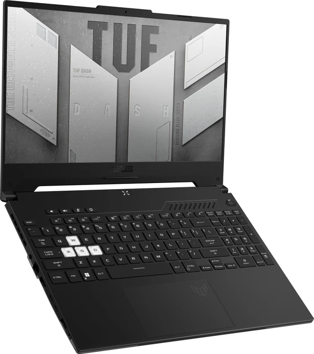 ASUS TUF Dash F15 FX517ZR-HN004W, Black, Core i7-12650H, 16GB RAM, 512GB SSD, GeForce RTX 3070, DE