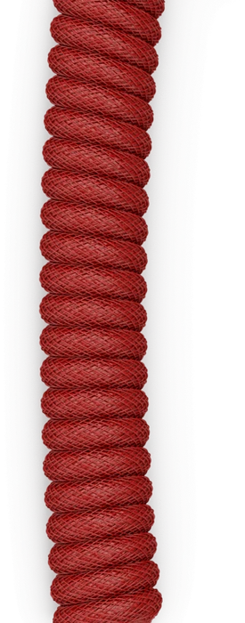 Glorious Coiled Cable USB-C auf USB-A, Tastaturkabel (Spiral-Textilkabel), 1.37m, Crimson Red
