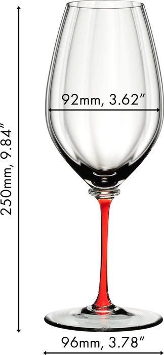 Riedel Fatto A Mano Performance Riesling Weißweinglas rot