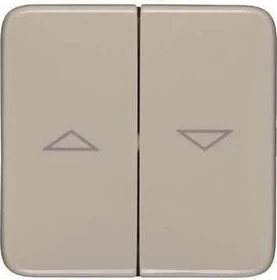 Legrand Creo Jalousiewippe mit aufgedruckten Pfeilsymbolen, mandelweiß