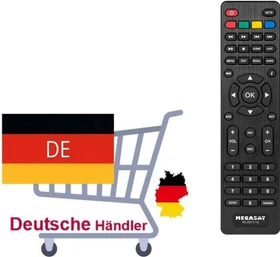 MegaSat HD370/HD390/HD6000DS/HD7000DS/HD644T2/HD200Cv2 Fernbedienung