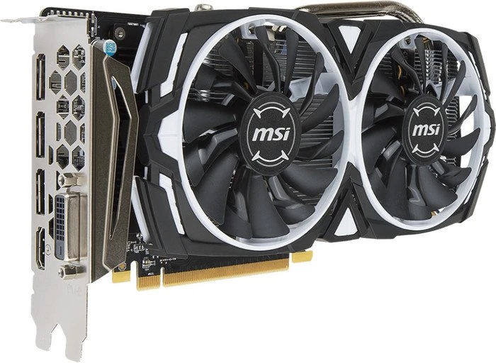 MSI Radeon RX 570 Armor 4G OC, 4GB GDDR5, DVI, HDMI, 3x DP