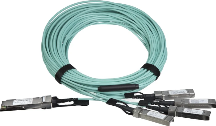 StarTech Nachbau von Cisco QSFP-4X10G-AOC10M Active Optical Cable 40G 15m LAN-DAC Breakout, Lichtwellenleiter-Duplex, 1x QSFP+/4x SFP+