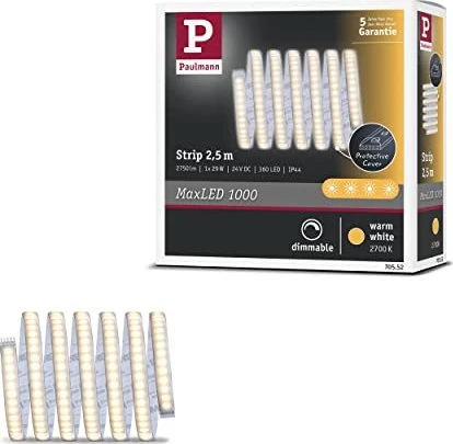 Paulmann MaxLED 1000 Strip LED-Streifen warmweiß beschichtet 2.5m