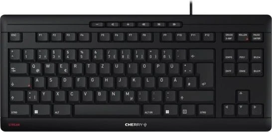 Cherry Stream Keyboard TKL, schwarz, USB, DE