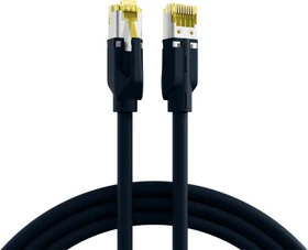 EFB Elektronik TM31 Dätwyler 7702 Patchkabel, Cat7/Cat6a, S/FTP, RJ-45/RJ-45, 2m, schwarz