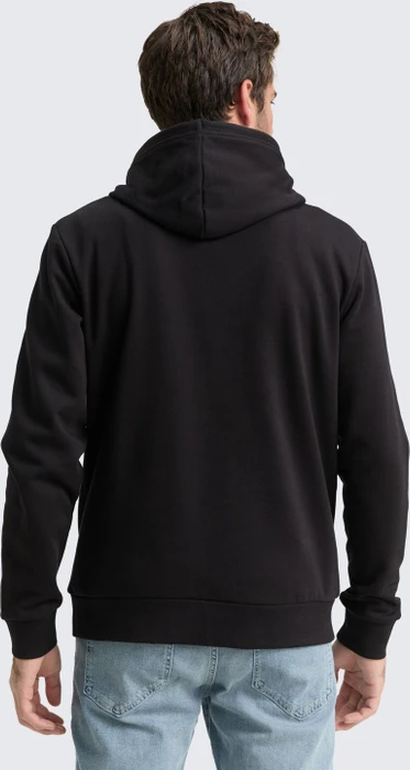 Tom Tailor Logo-Print Hoodie almost black (Herren)