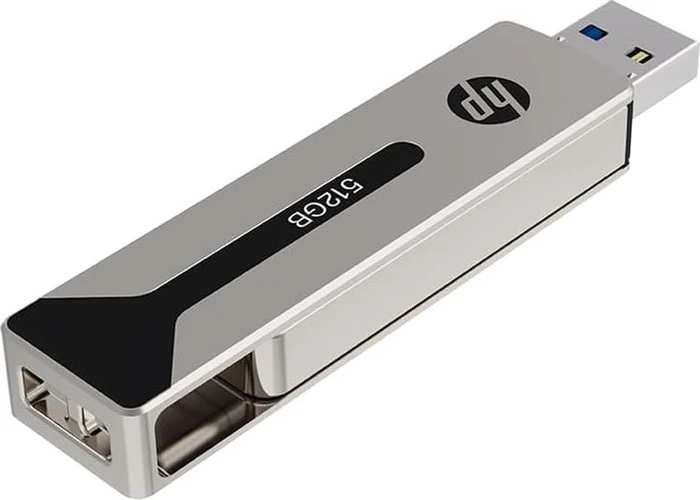 PNY HP 911 Pro 512GB Pearl Nickel, USB-A + USB-C, USB 3.2 Gen 1×1