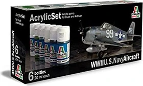 Italeri WWII US Navy Aircraft Farbset, 6-tlg.