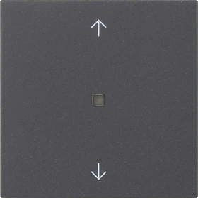 Gira System 55 KNX RF Bedienaufsatz 1fach Pfeilsymbole, anthrazit