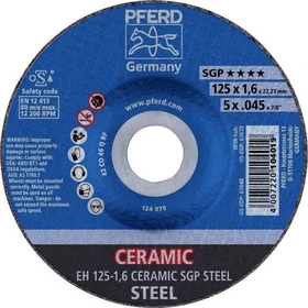 Pferd EH 125-1.6 CERAMIC SGP STEEL Trennscheibe, 125x1.6x22.23mm, 25 Stück