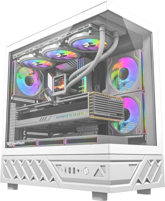 DarkFlash DS950 White, Glasfenster