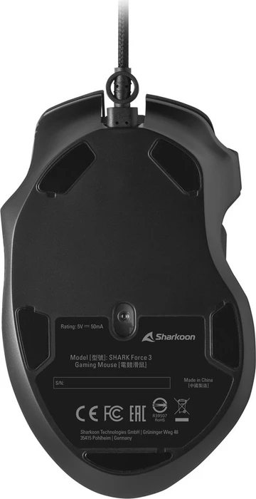 Sharkoon Shark Force 3, schwarz, USB
