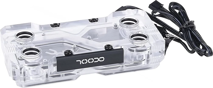 Alphacool GPX SLI Connector Dual ARGB X4 - 4-Slot, Acryl, Acetal