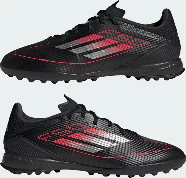 adidas F50 League TF core black/iron metallic/lucid red