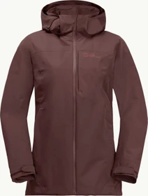 Jack Wolfskin Fernblick 2l Funktionsjacke dark maroon (Damen)