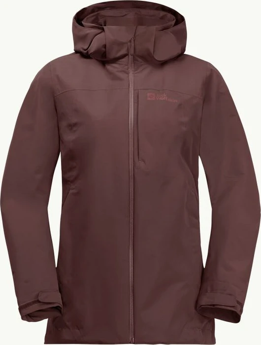 Jack Wolfskin Fernblick 2l Funktionsjacke dark maroon (Damen)