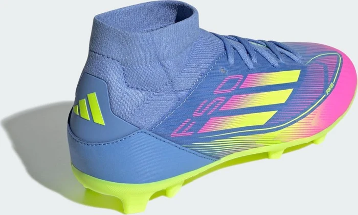 adidas F50 League Mid FG/MG blue fusion/lucid lemon/lucid pink (Junior)