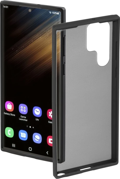 Hama Cover Invisible für Samsung Galaxy S22 Ultra schwarz