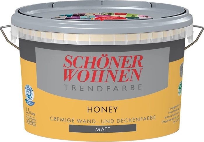 Schöner Wohnen Trendfarben innen matt honey, 2.5l