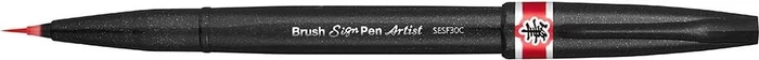 Pentel Brush Sign Pen Artist SESF30C rot